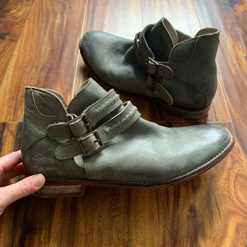 Braeburn ankle boot green boho